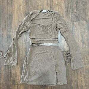 Oh Polly long sleeve mini dress